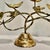 Vintage Brutalist Hand Gilt Wrought Iron Bird Candelabra – Newly Painted For Sale - Image 9 of 12
