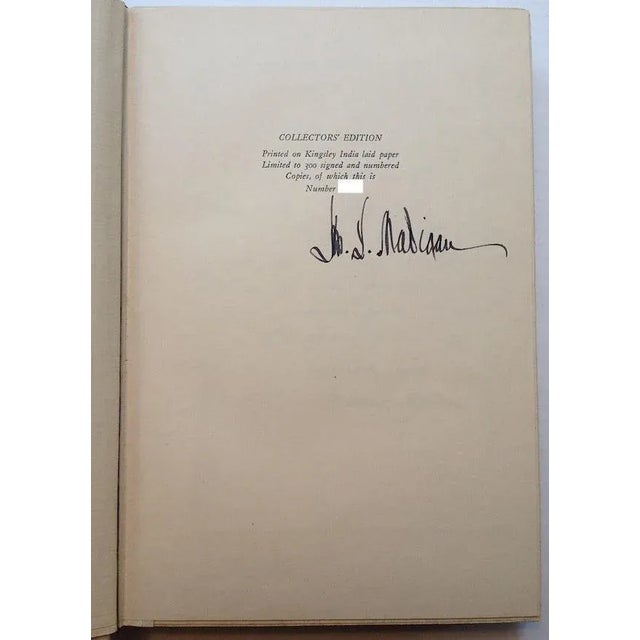 Limited edition (Collector's edition), 300 pages, (6x9") red morocco, spine titled in gilt. Copy number 224 of 300 signed...