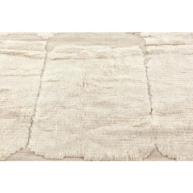 Modern Modern Moroccan High-Low Wool Rug with Geometric Design by Doris Leslie Blau For Sale - Image 3 of 8
