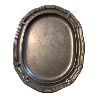 1980s Wilton Armetale Pewter Platter For Sale