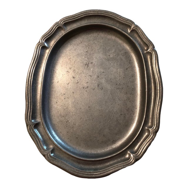 1980s Wilton Armetale Pewter Platter For Sale