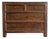 Custom Reclaimed Elm Wood Chest of Drawers Walnut Finish For Sale