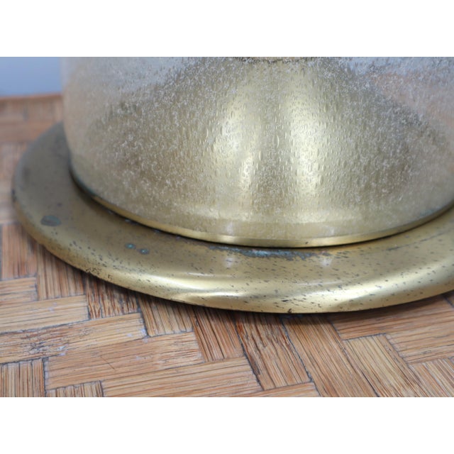 Dome Lamps in Pulegoso Glass and Gilded Brass from La Murrina, 1970s, Set of 2 For Sale - Image 13 of 14