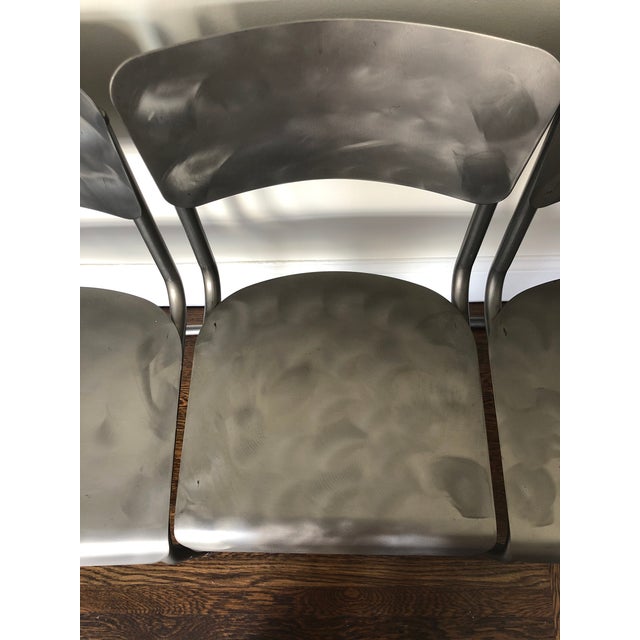 Restoration Hardware Metal Schoolhouse Dining Chairs Set of 4 Chairish