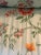 Vintage 1959 th custom made floral chintz loveseat sofa in blue and orange. Some fading and smudges on the back and right...