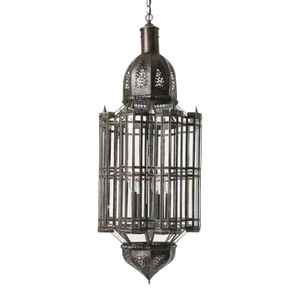 Large Clear Glass Moorish Mamounia Pendant in Clear Glass