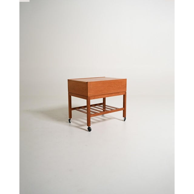 Vintage Danish Teak Trolley, 1960s For Sale - Image 9 of 9
