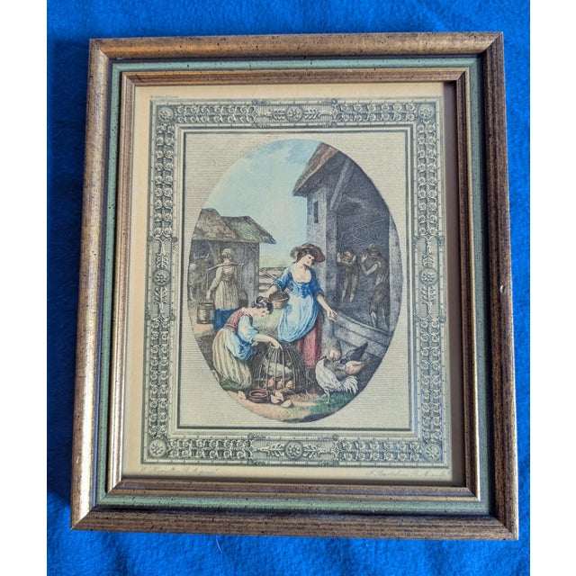 1940s 1940s Set of 6 Small Framed Sidney Z Lucas Prints - Months of the Year - English Country Pastoral Art For Sale - Image 5 of 11