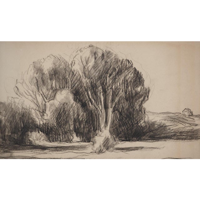 Modern Maximilien Luce, Little House on the Prairie, Original Drawing For Sale - Image 3 of 6