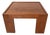 Vintage Square Walnut Coffee Table, 1970s For Sale