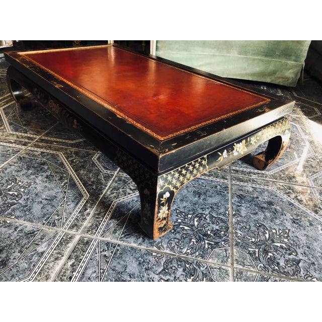 1940s Asian LowRise HandPainted Coffee Table Chairish