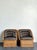 Mid 20th Century Vintage Woven Rattan Lounge Chairs - A Pair For Sale - Image 5 of 18