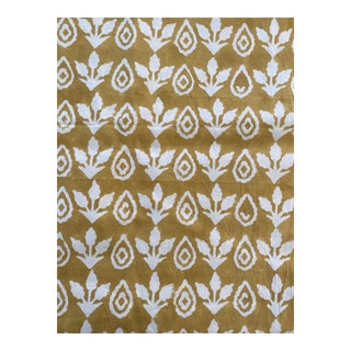 Les Indiennes Denise Pattern in Gold Fabric, 2 Pieces For Sale