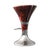 Coffee "Il Destino" Bar Stool With Burl Walnut, Stainless Steel, Hand Crafted For Sale - Image 8 of 12
