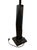Contemporary Organic Modern Palecek Black Faceted Wood Table Lamps With Coconut Shell Drum Shades - Pair For Sale - Image 3 of 4