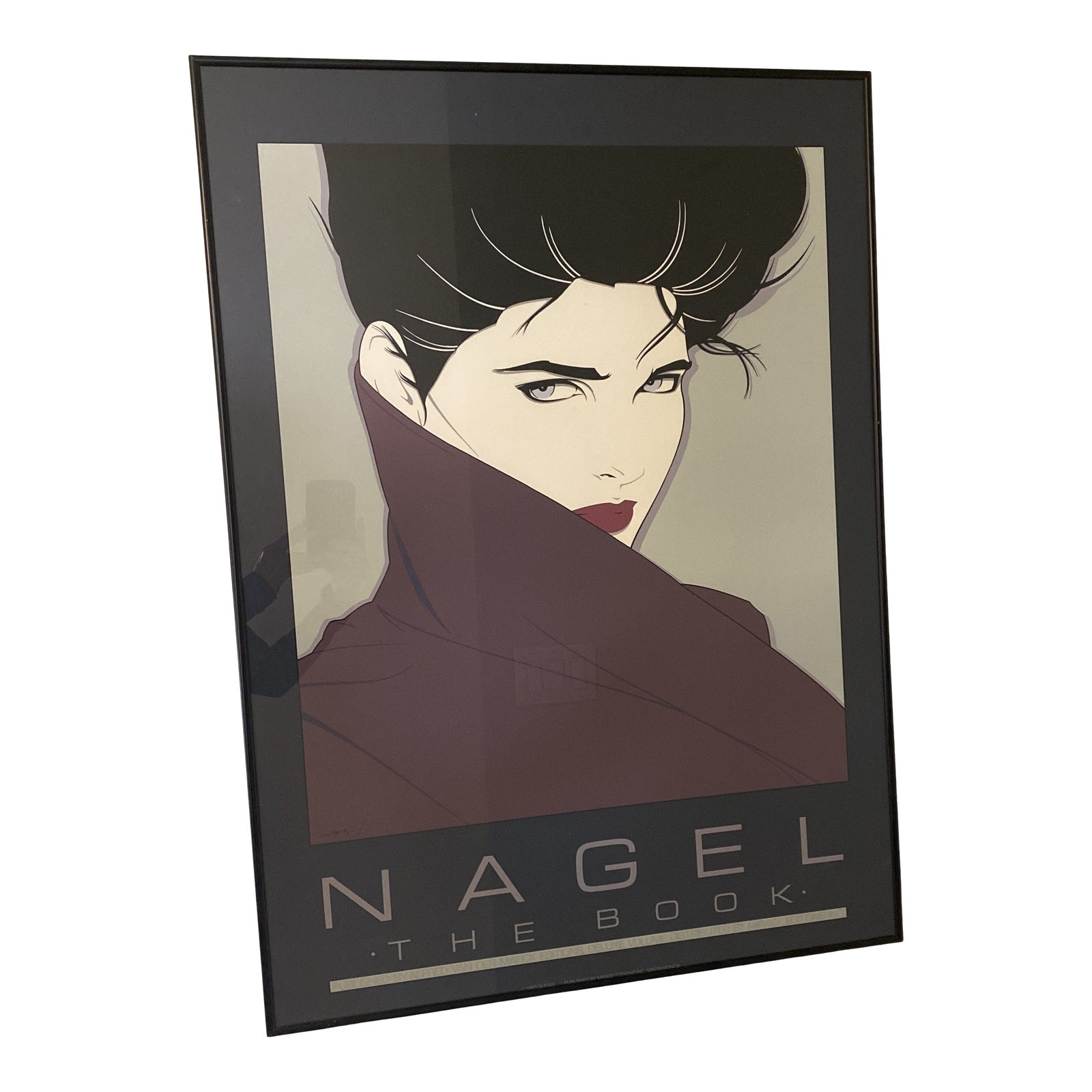 1980s "Nagel The Book" Reproduction Print After Patrick Nagel, Framed