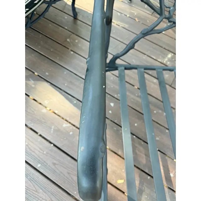 Late 20th Century Vintage Veneman Twig & Branch Patio Club Chair, Attributed For Sale - Image 5 of 9
