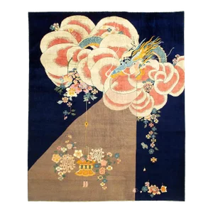 Pasargad Chinese Dragon Design Hand Knotted Rug