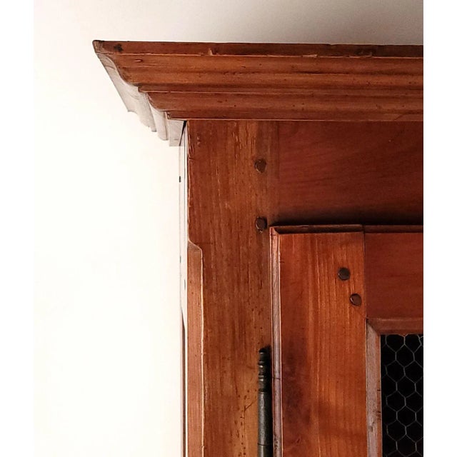 Rare Louis Philippe Cherry Large Two-Part Cabinet, France Circa 1840 For Sale - Image 4 of 11