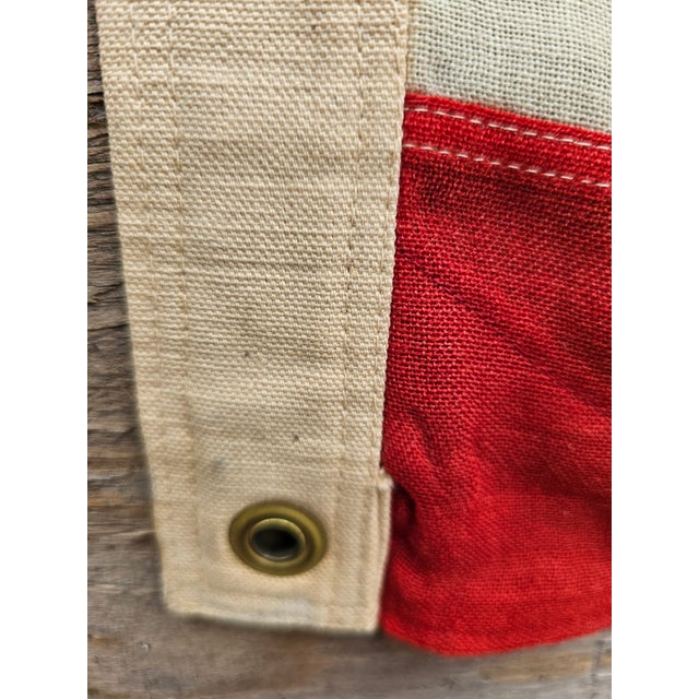 Textile Vintage 48 Star American Flag Cotton Sewn Wwii Wwi & Korea Americana Banner 46 X 74 For Sale - Image 7 of 17