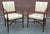Hickory Chair Furniture Company Late 20th Century Pair of Hickory Chair Co Regency Style Mahogany and Upholstered Armchairs For Sale - Image 4 of 11