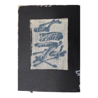 Llambrec 17 Lithograph by Antoni Tàpies, 1975 For Sale
