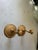 Vintage 1968 Ornate Brass Metal Bathroom Towel Bar End Caps 2 pc. Good shape for being over 50 yrs old. Will Have Buy A...