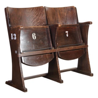 Vintage Cinema Bench from Ton, 1960s For Sale