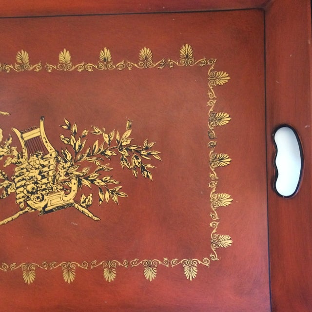 Instrumental Design Metal Serving Tray by Nashco Products of New York For Sale - Image 10 of 13