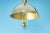 Metal Petite Brass Dome Pendant Light by Florian Schulz, Germany For Sale - Image 7 of 8