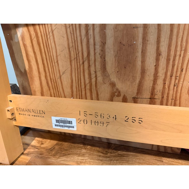 American Ethan Allen Arcadia Maple Arch Panel Headboard For Sale - Image 3 of 5