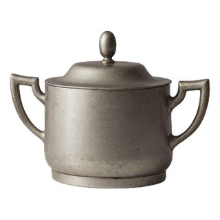 Vintage Classic Silver Plated Lidded Box with Handle, 1950s For Sale