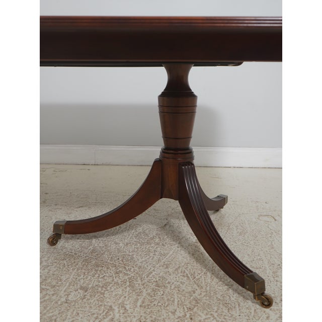 Baker Furniture Company Baker Bill Sofield Inlaid Mahogany Dining Table For Sale - Image 4 of 18