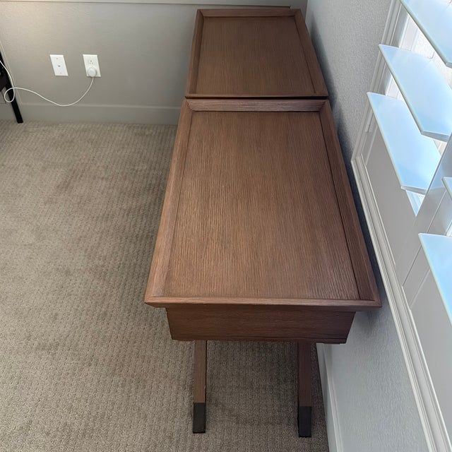 Set of 2 Wooden Nightstands For Sale - Image 9 of 9