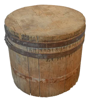 19th Century Large Round Butcher Block
