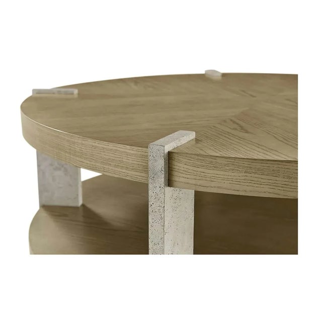 Modern Modern Round Coffee Table For Sale - Image 3 of 8
