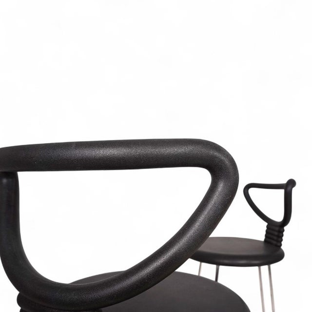 Postmodern Bar Stools by Nobu Tanigawa for Fasem Italia, 1990s, Set of 3 For Sale - Image 7 of 18