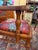 Chestnut Set of Six, Antique, Oak Dining Chairs Covered With Ralph Lauren Kilim Fabric, Early 1900s For Sale - Image 8 of 11