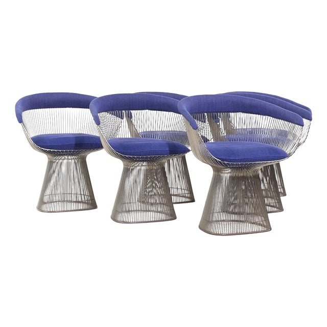 Warren Platner for Knoll Mid Century Dining Chairs - Set of 6 For Sale