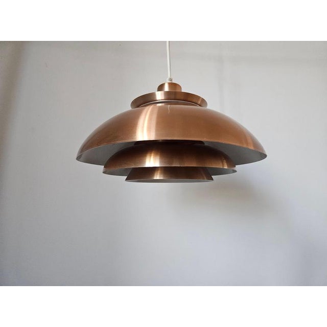 Tue Poulsen Mid-Century Pendant in style of Louis Poulsen, Denmark, 1970s For Sale - Image 4 of 16