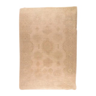 Fine Antique Turkish Oushak Wool Rug 9'4'' X 14'4'' For Sale