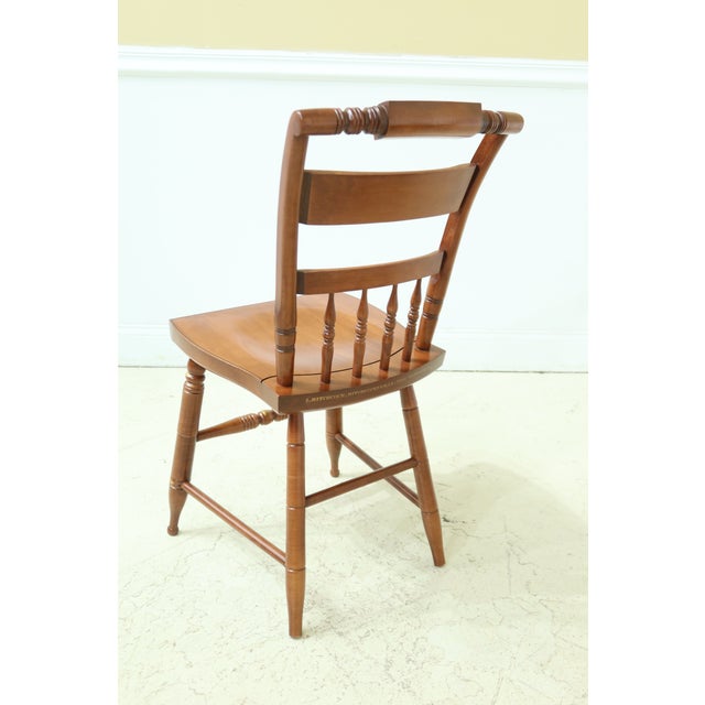 Set of 4 Hitchcock Stenciled Solid Maple Dining Room Chairs Chairish