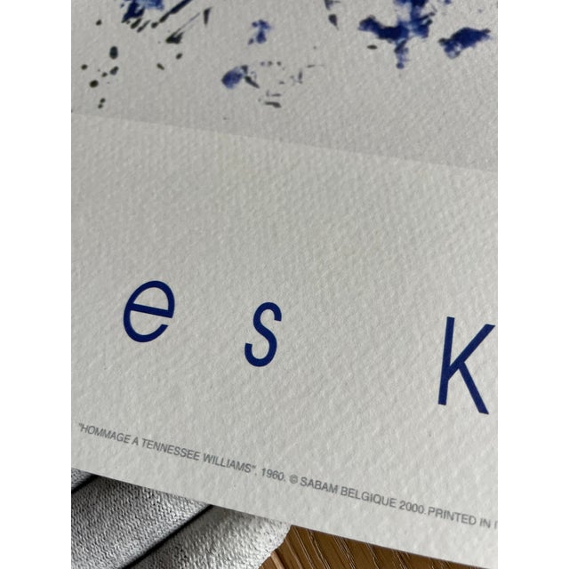 Printmaking Materials Yves Klein (1928-1962), Hommage a Tennessee Williams,1960, Copyright Sabam Belgique 2000, Printed in Italy For Sale - Image 7 of 8