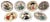 Jester, Falconer, Mayor, Squire, Huntsman, Admiral & Doctor Plates from Royal Doulton, Set of 7 For Sale