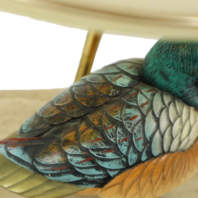 Duck Lamp in Brass, Resin and Travertine by Malevolti by Artiflex, 1970s For Sale - Image 12 of 18