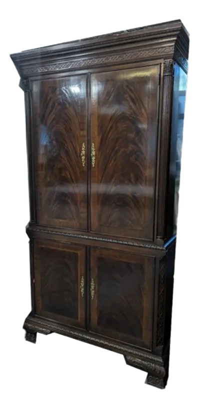 1970s Drexel Heritage Heirloom Armoire & Tv Center | Chairish