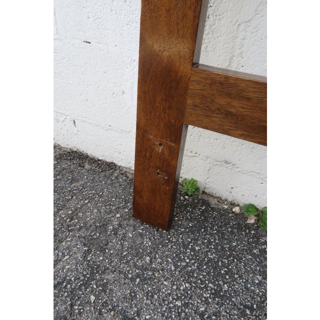 Wood Freed Waran Mid Century Modern Full Queen Size Headboard 5924 For Sale - Image 7 of 9