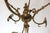 Italian Ornate Antique Brass & Onyx Square Marble Coat Hat Rack Hall Tree Stand For Sale In Fayetteville, AR - Image 6 of 14