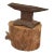 Vintage Small Iron Anvil Mounted on Wooden Block For Sale
