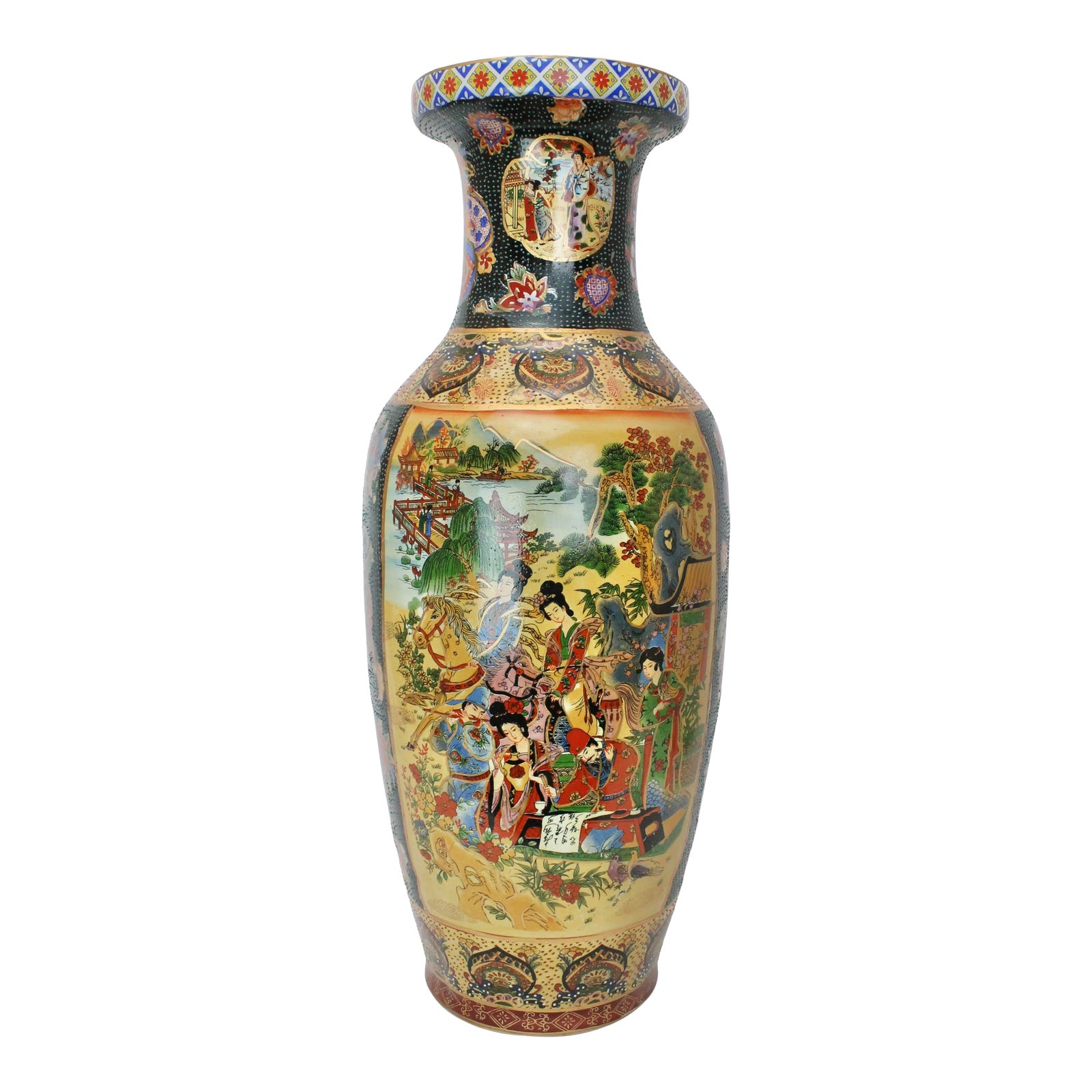 Vintage Royal Satsuma Floor Vase Chairish